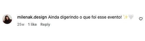 Comentário real de participante, print 3